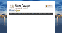 Desktop Screenshot of naturalconceptsmassage.com